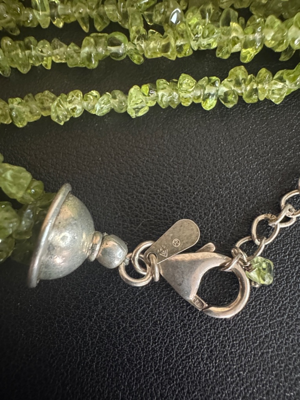 Silpada Multi-Strand Peridot Gemstone Necklace - Picture 3 of 4